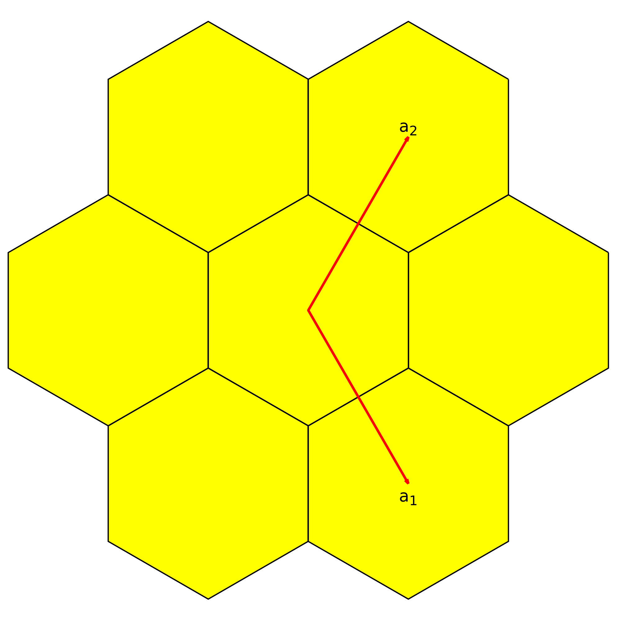 WS zone of hexagonal with primitive vectors